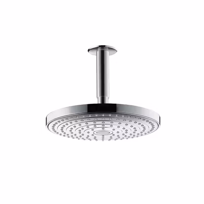 Huvuddusch Hansgrohe Raindance Select S 240 2-jet för Takmontage Krom, Med EcoSmart- 26469000