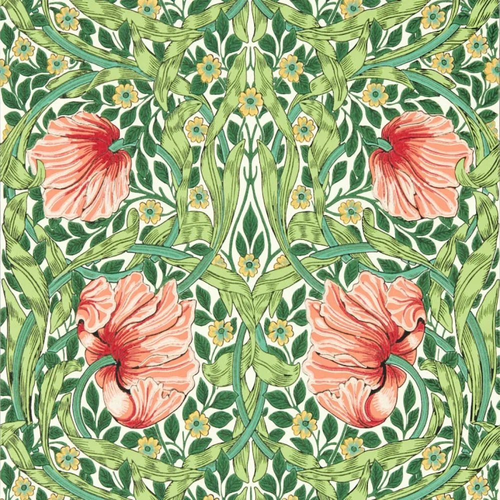 Bedford Park Pimpernel Shamrock/watermelon Mvow217332 Tapet