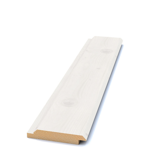 DUBBELFAS FALS 22X120X4800 GRUNDMÅLAD VIT G4-2