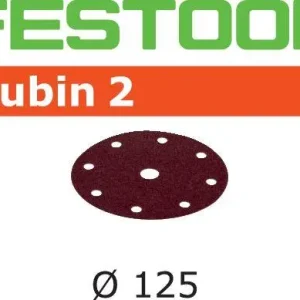 Festool STF RU2 Slippapper 125mm, 8-hålat, 50-pack P40
