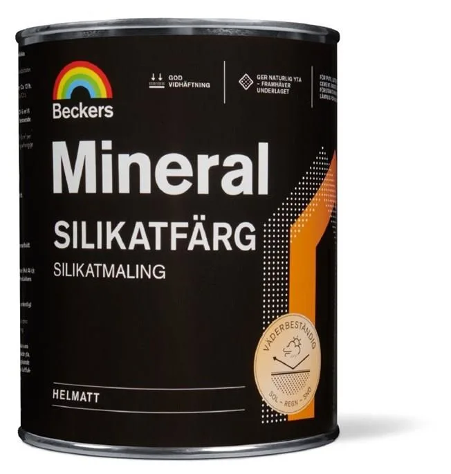 Beckers Mineral Silikatfärg helmatt Vit