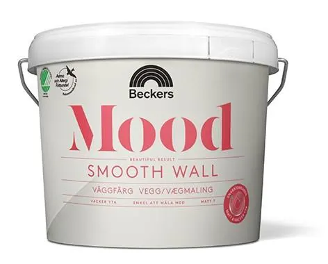 Beckers Mood Smooth Wall Väggfärg matt Vit