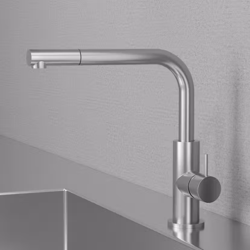 Köksblandare Scandtap Steel Accent 90 Original, Med Diskmanskinsavstängning- 30170