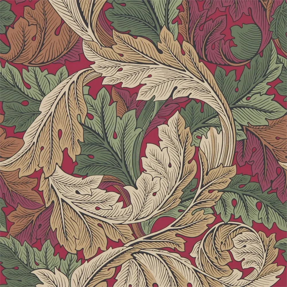 Archive IV The Collector Acanthus Madder/thyme Dma4216439 Rosa Tapet