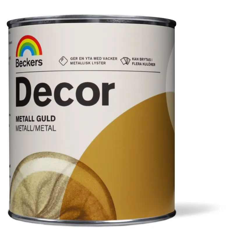 Beckers Decor Metall Guld 0.75L