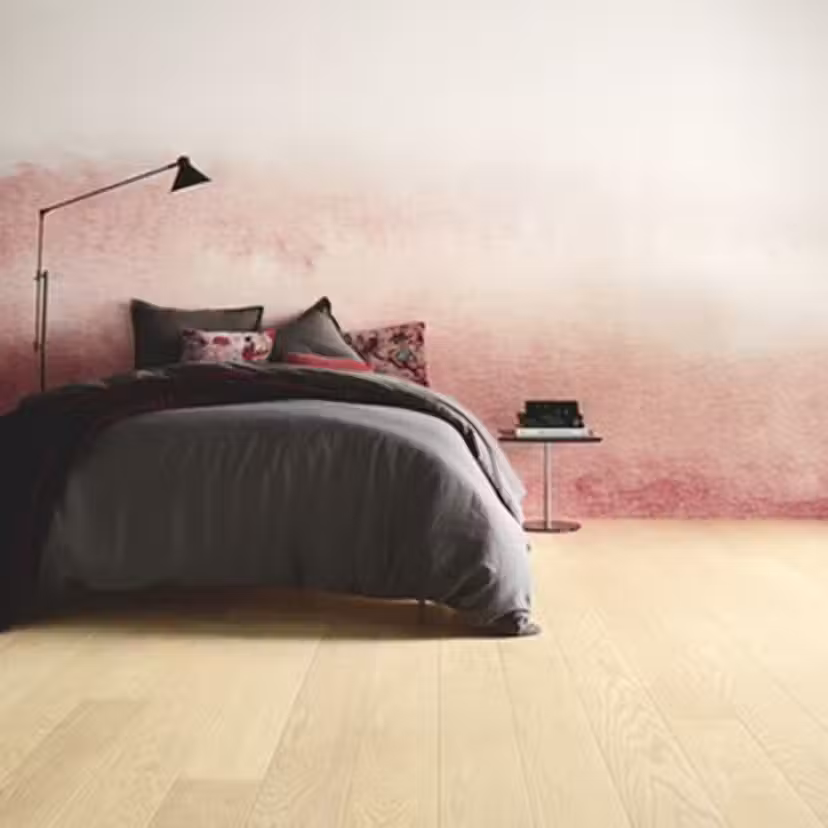 Parkettgolv Tarkett Shade Ask Linen White Plank Lackad