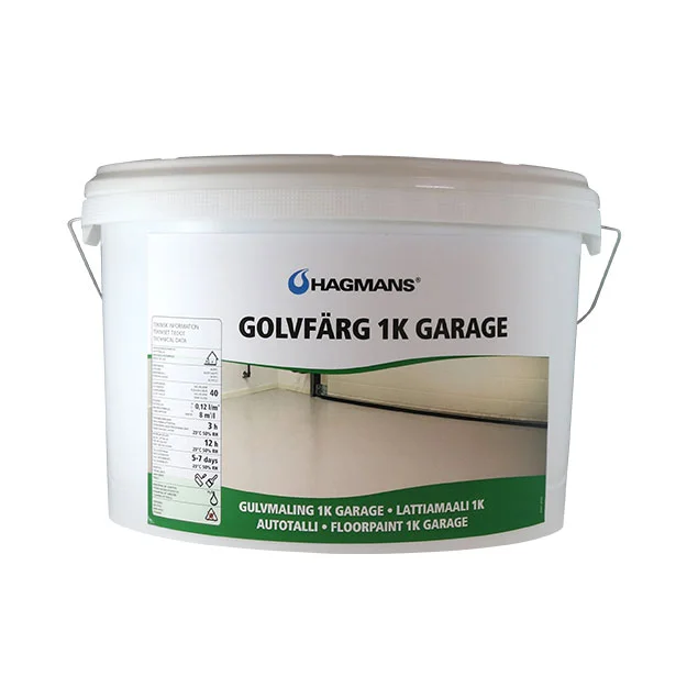 Hagmans Golvfärg 1K Garage - Valfri kulör 4L, Valfri Kulör